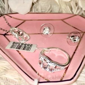 NWT Sterling Silver Set ring sz 8